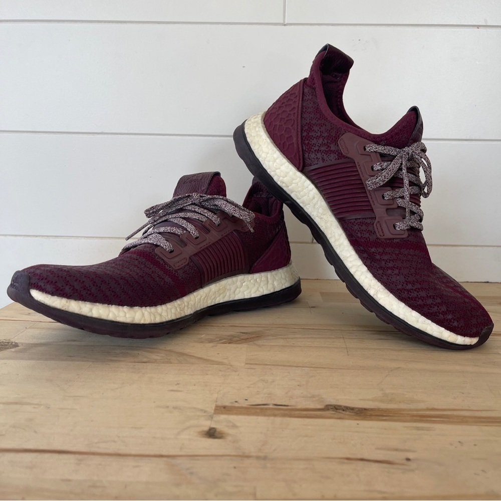 adidas Men's Athletic Shoes - Burgundy with White